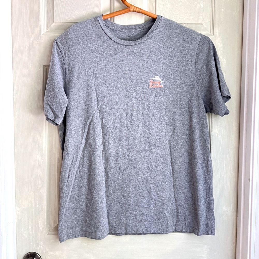 Tommy Bahama Bloody Mary Tee Sz L Mens Morning Anchor Gray Coastal Beach - Picture 2 of 8